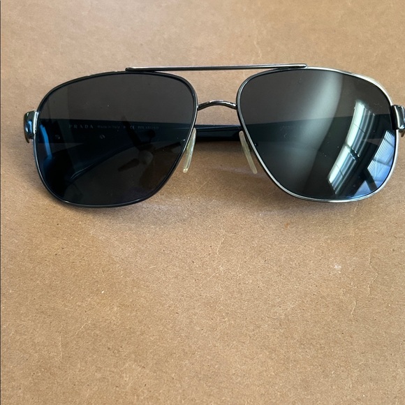 Prada rectangular Aviator prescription eyeglasses